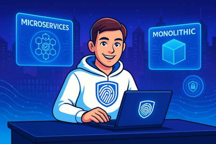 perbandingan antara microservices dan monolitik