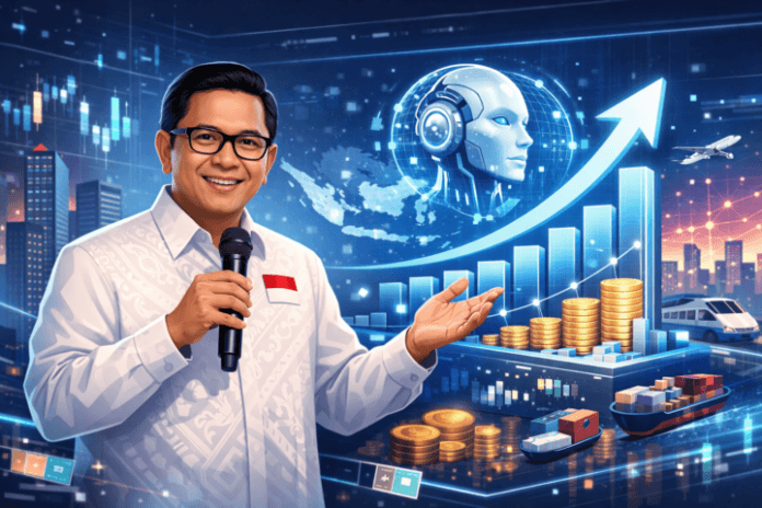 Menteri Komunikasi dan Digital Republik Indonesia menjelaskan dampak Artificial Intelligence terhadap pertumbuhan PDB Indonesia