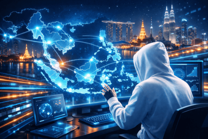 Teknologi Jaringan dan Informasi: Memahami Perkembangan dan Implikasi Terbaru di Asia Tenggara Featured Image Ilustrasi teknologi jaringan canggih yang menghubungkan negara-negara Asia Tenggara dengan aliran data digital